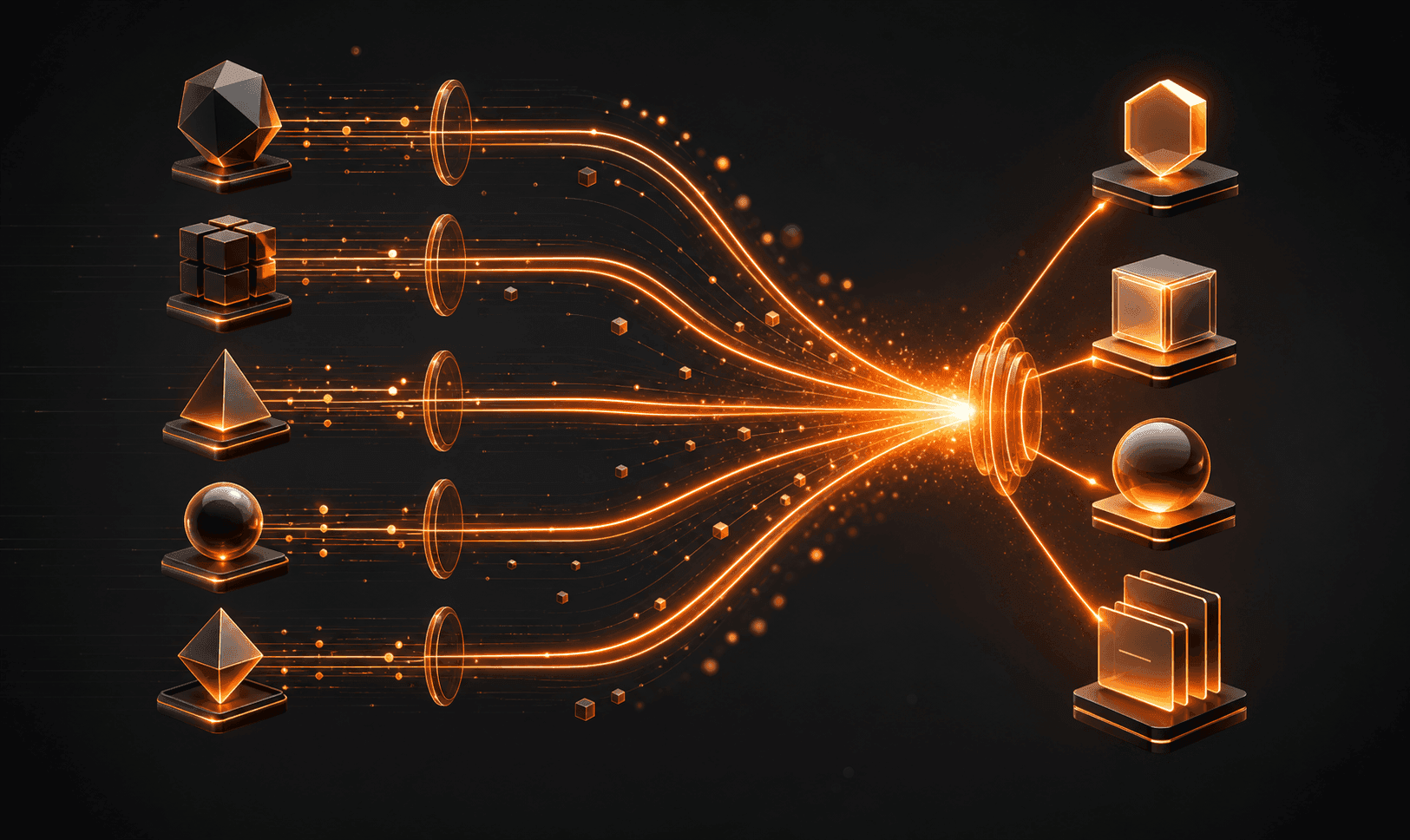 Executes - abstract 3D visual