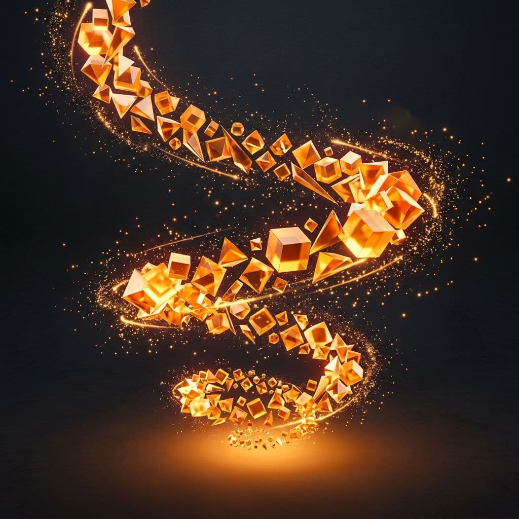 Improves - abstract 3D visual